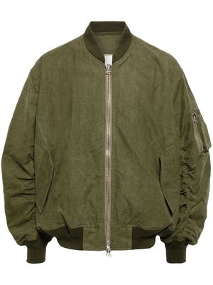 Readymade padded canvas bomber jacket - Green
