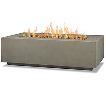 Real Flame Aegean Rectangle LP Fire Table with NG Conversion