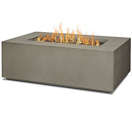 Real Flame Aegean Small Rectangle LP Fire Table with NG Conv