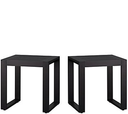 Real Flame Set of 2 Outdoor Baltic End Tables