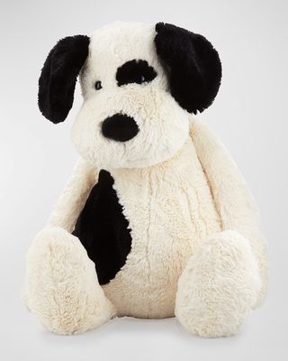 Really Big Bashful Puppy Stuffed Animal, Black/Cream