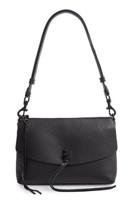 Rebecca Minkoff Darren Top Zip Shoulder Bag in Black