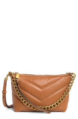 Rebecca Minkoff Edie Quilted Leather Crossbody Bag in Caramello
