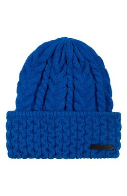 Rebecca Minkoff Mixed Cable Beanie in Cobalt
