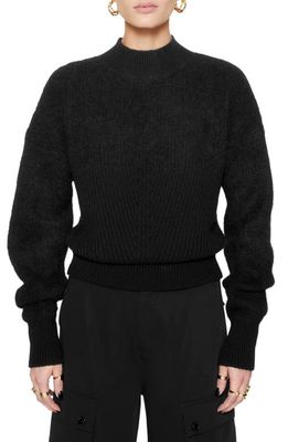Rebecca Minkoff Priscilla Alpaca Blend Sweater in True Black