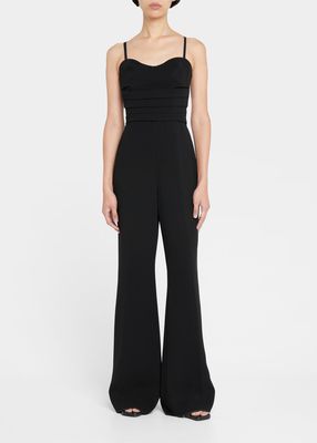 Rebecca Recycled Twill Bustier Jumpsuit