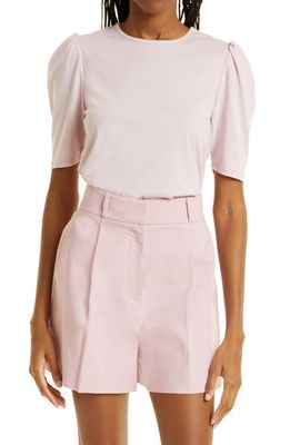 Rebecca Taylor Puff Sleeve T-Shirt in Pale Orchid