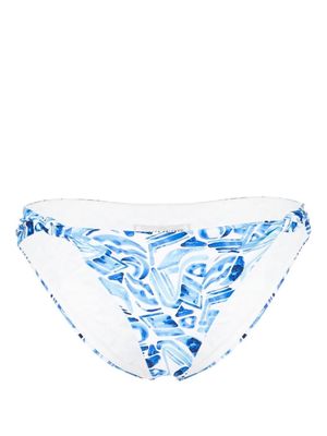 Rebecca Vallance abstract-print bikini bottoms - Blue