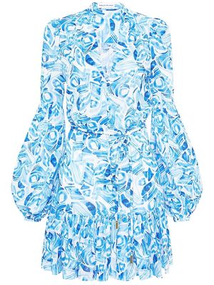 Rebecca Vallance abstract-print cotton mini dress