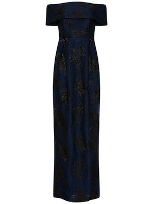 Rebecca Vallance Antoinette off-shoulder gown - Blue