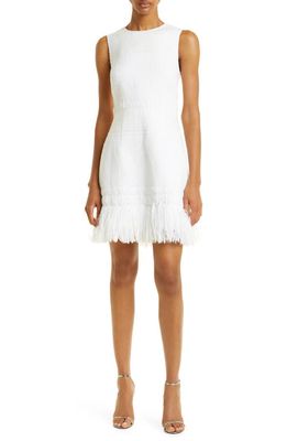 Rebecca Vallance Antonia Fringe Minidress in White