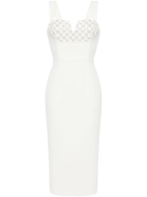 Rebecca Vallance Blanche midi dress - White