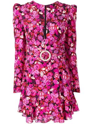 Rebecca Vallance Bramble floral-print mini dress - Pink