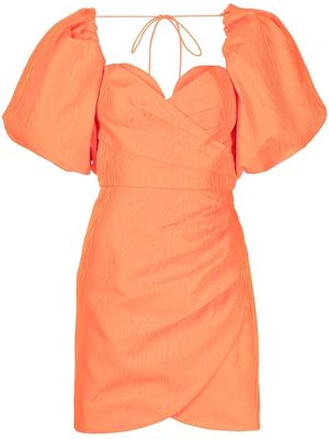 Rebecca Vallance Carmelita puff-sleeve minidress - Orange