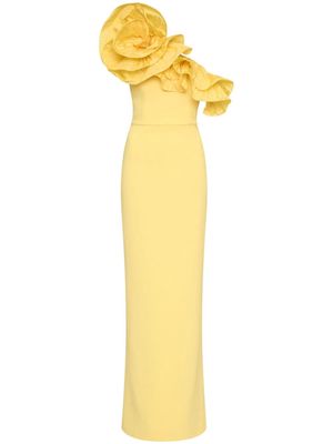 Rebecca Vallance Chloe ruffled gown - Yellow
