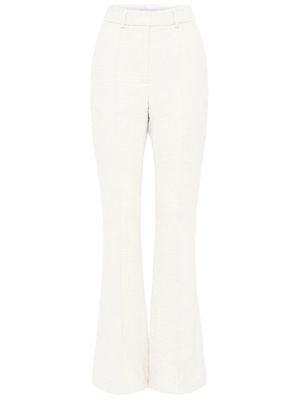 Rebecca Vallance Claire pressed-crease tailored trousers - White