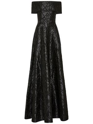 Rebecca Vallance Colette off-shoulder gown - Black