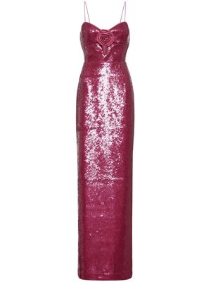 Rebecca Vallance Courtney sequin-embellished gown - Pink