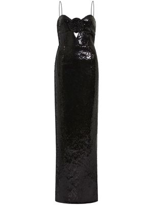 Rebecca Vallance Denise sequin-embellished gown - Black