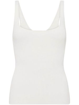 Rebecca Vallance Dina ribbed-knit tank top - White