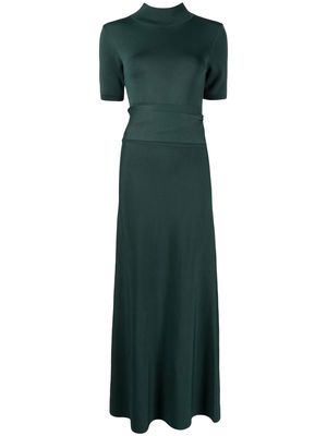 Rebecca Vallance Erica tied-waist knit midi dress - Green