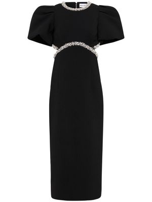 Rebecca Vallance Eva cut out-detail midi dress - Black