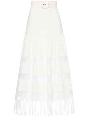 Rebecca Vallance Giovanni panelled midi skirt - White