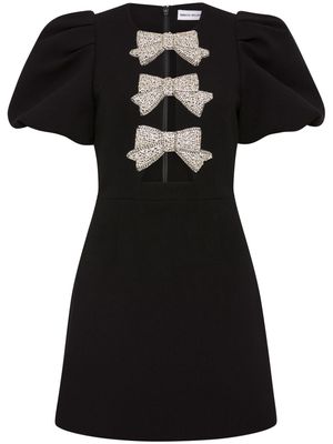 Rebecca Vallance Juliana embellished bow minidress - Black