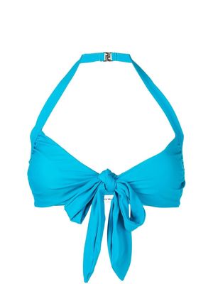 Rebecca Vallance Luana halterneck bikini top - Blue