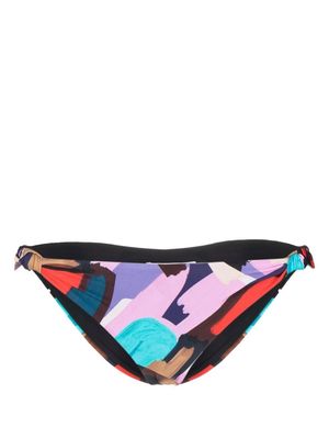 Rebecca Vallance Malaga paint-print bikini bottoms - Multicolour