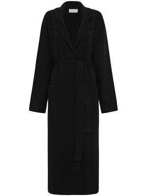 Rebecca Vallance Marion belted single-breasted coat - BLACK
