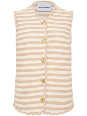 Rebecca Vallance Maurice striped dress - Neutrals