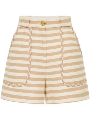 Rebecca Vallance Maurice striped shorts - Neutrals