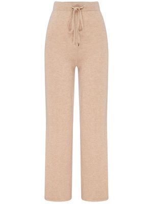 Rebecca Vallance Melanie knitted drawstring trousers - Neutrals