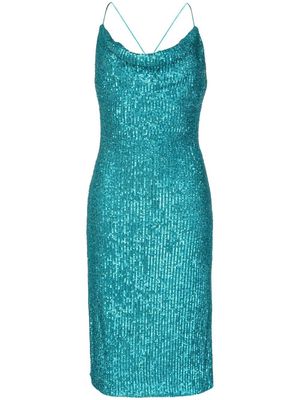 Rebecca Vallance Missing Hours sequin midi dress - Blue