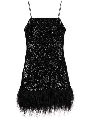 Rebecca Vallance Missing Hours sequinned mini dress - Black