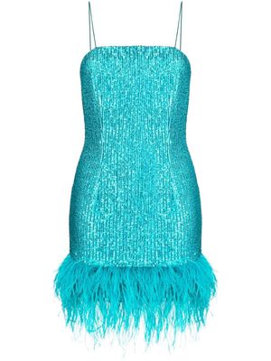 Rebecca Vallance Missing Hours sequinned mini dress - Blue