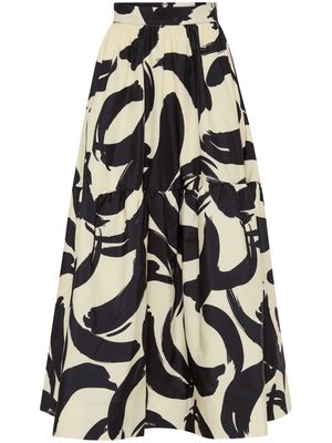 Rebecca Vallance Pompidou flared skirt - Neutrals