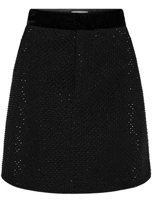 Rebecca Vallance Priscilla rhinestone-embellished skirt - Black