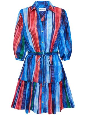 Rebecca Vallance Rimini striped minidress - Blue