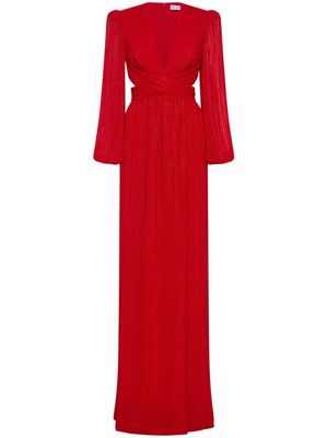 Rebecca Vallance Samantha long-sleeve maxi dress - Red