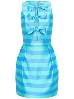 Rebecca Vallance Seychelles bow-embellished minidress - Blue