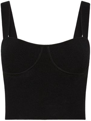 Rebecca Vallance Tara knit bralette top - Black