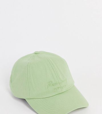 Reclaimed Vintage Inspired cap with logo embroidery in washed green