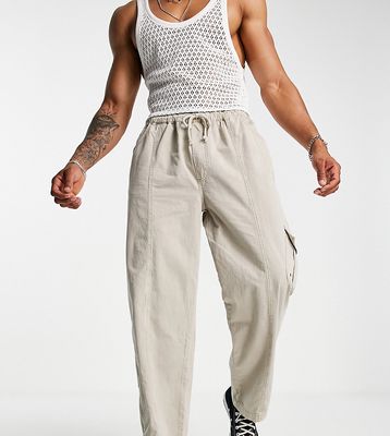 Reclaimed Vintage Inspired cargo pants in stone-Neutral
