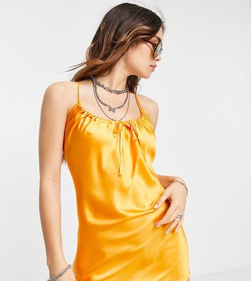 Reclaimed Vintage Inspired mini cami dress in orange-Multi