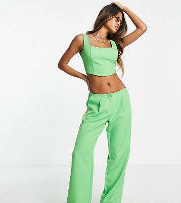 Reclaimed Vintage Inspired tailored pants in green