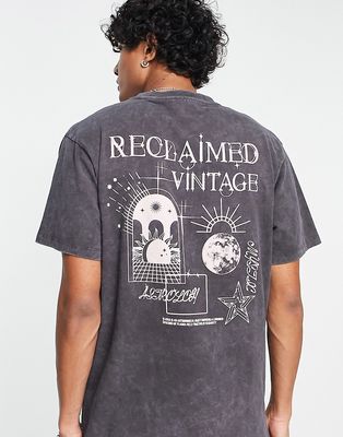 Reclaimed Vintage mystic skate t-shirt in black