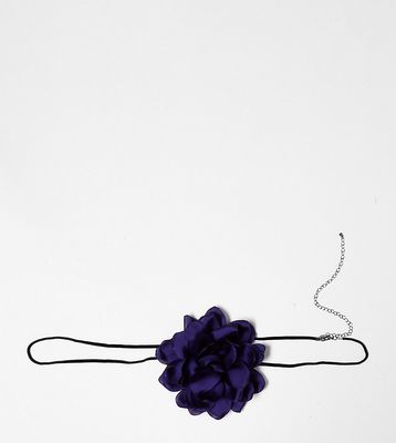 Reclaimed Vintage purple corsage belly chain-Black