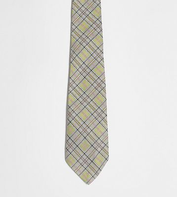 Reclaimed Vintage unisex tie in check-Black